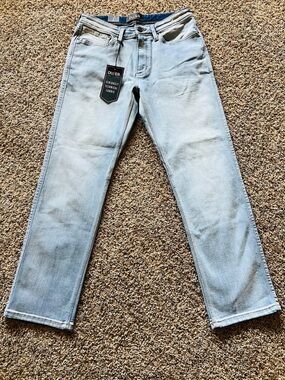DU/ER Men's Light Blue Straight Jeans